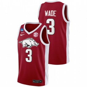 Arkansas Razorbacks Trey Wade Red 2022 NCAA March Madness Elite 8 Men Jersey