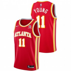 Trae Young Atlanta Hawks 2020-21 Red Icon Edition Jersey