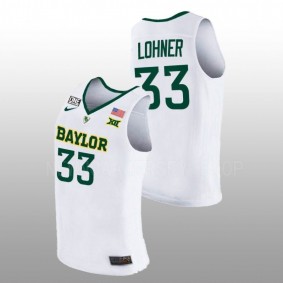 Caleb Lohner #33 White Baylor Bears 2022-23 College Basketball Jersey