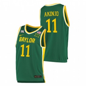 Baylor Bears James Akinjo Green Away 2021 Top Transfers Jersey