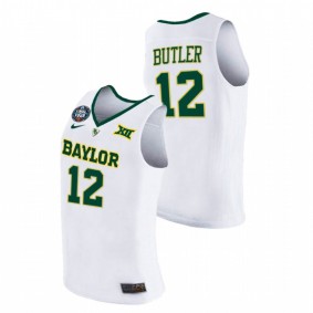 Men Baylor Bears #12 White Jared Butler 2021 March Madness Final Four Jersey