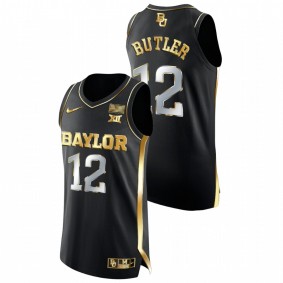 Jared Butler Baylor Bears Black Golden Edition College Basketball Jersey