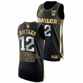 Baylor Bears Jared Butler Black NCAA MOP 2021 Golden Special Jersey