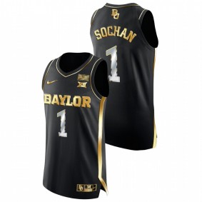 Baylor Bears Jeremy Sochan 2021-22 Black Golden Edition Authentic Basketball Men Jersey