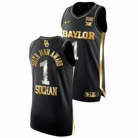 Jeremy Sochan #1 Black Baylor Bears Golden Big 12 Sixth Man Award 2022 Jersey