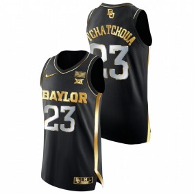 Jonathan Tchamwa Tchatchoua Baylor Bears Black Golden Edition College Basketball Jersey