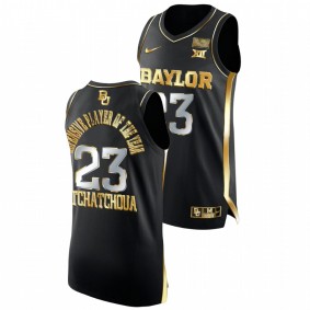 Jonathan Tchamwa Tchatchoua #23 Black Baylor Bears Golden Big 12 Defensive Player of the Year 2022 Jersey