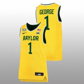 Baylor Bears Keyonte George 2022-23 Gold College Basketball Men Jersey