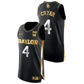 Baylor Bears LJ Cryer 2021-22 Black Golden Edition Authentic Basketball Men Jersey