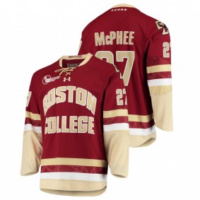 Men Boston College Eagles Graham McPhee #27 Maroon College Hockey Jersey