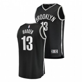 James Harden Brooklyn Nets Black Replica Icon Edition Jersey