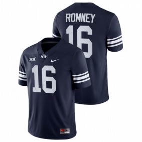 Baylor Romney BYU Cougars 2021-22 Navy College Football Big 12 Jersey