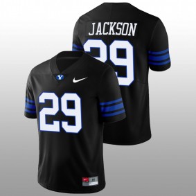 Chris Jackson BYU Cougars 2022 Shamrock Series Black Football #29 Jersey