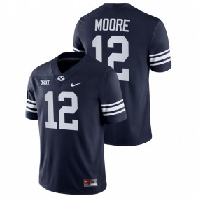 Malik Moore BYU Cougars 2021-22 Navy College Football Big 12 Jersey