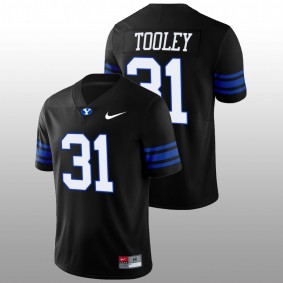 Max Tooley BYU Cougars 2022 Shamrock Series Black Football #31 Jersey