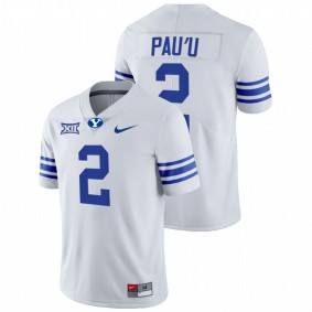 Neil Pau'u BYU Cougars 2021-22 White College Football Big 12 Jersey