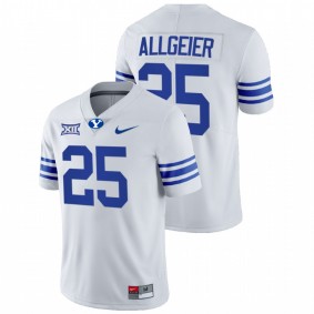 Tyler Allgeier BYU Cougars 2021-22 White College Football Big 12 Jersey