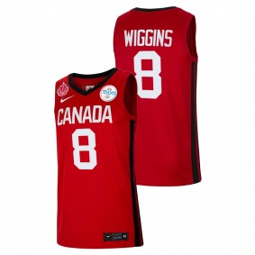 Canada Basketball Andrew Wiggins Red 2021 Tokyo Olympics Senior Jersey