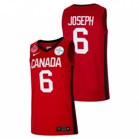 Canada Basketball Cory Joseph Red 2021 Tokyo Olympics Senior Jersey