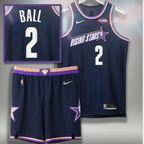 LaMelo Ball #2 Purple Charlotte Hornets 2022 NBA Rising Stars Jersey