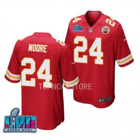 Kansas City Chiefs Skyy Moore Super Bowl LVII #24 Red Game Jersey Men's