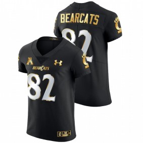 Cincinnati Bearcats 2021-22 Black Golden Edition Elite Football #82 Jersey