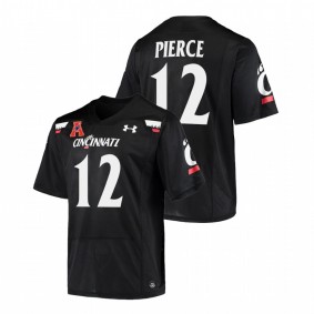 Men Cincinnati Bearcats Alec Pierce #12 Black Alumni College Football Jersey