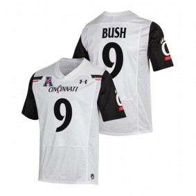 Arquon Bush Cincinnati Bearcats 2021-22 White College Football The American Patch Jersey