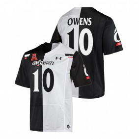 Brig Owens Cincinnati Bearcats Black White Split Edition Alumni Replica #10 Jersey