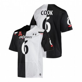 Bryan Cook Cincinnati Bearcats 2021-22 Black White Split Edition College Football #6 Jersey