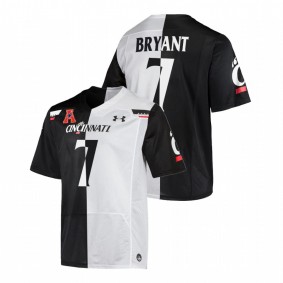 Coby Bryant Cincinnati Bearcats 2021-22 Black White Split Edition College Football #7 Jersey