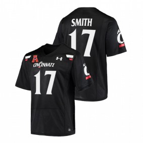 Men Cincinnati Bearcats Cole Smith #17 Black Alumni College Football Jersey