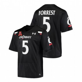 Men Cincinnati Bearcats Darrick Forrest #5 Black Alumni College Football Jersey