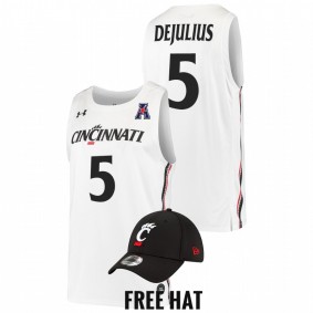 Cincinnati Bearcats David DeJulius 2022 White College Basketball Home Men Jersey