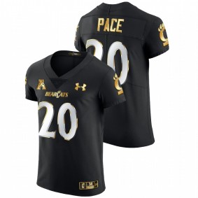 Deshawn Pace Cincinnati Bearcats 2021-22 Black Golden Edition Elite Football #20 Jersey