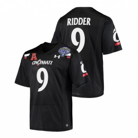 Desmond Ridder Cincinnati Bearcats 2021 Cotton Bowl Black College Football Playoff #9 Jersey