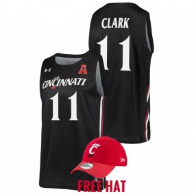 Gary Clark #11 Black Cincinnati Bearcats Free Hat College Basketball Jersey