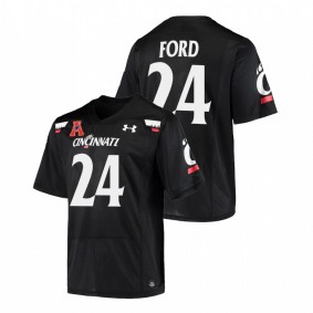 Men Cincinnati Bearcats Jerome Ford #24 Black Alumni College Football Jersey