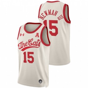 John Newman III #15 White Cincinnati Bearcats 2022 The Cats Throwback 70s Jersey