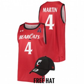 Cincinnati Bearcats Kenyon Martin Red College Basketball Alumni Men Jersey