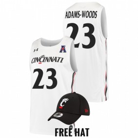 Cincinnati Bearcats Mika Adams-Woods 2022 White College Basketball Home Men Jersey