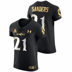 Myjai Sanders Cincinnati Bearcats 2021-22 Black Golden Edition Elite Football #21 Jersey