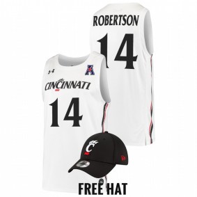 Cincinnati Bearcats Oscar Robertson White College Basketball Alumni Men Jersey