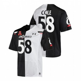 Trent Cole Cincinnati Bearcats Black White Split Edition Alumni Replica #58 Jersey