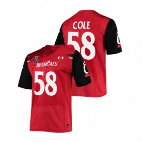 Trent Cole Cincinnati Bearcats Red Premier Football NFL Alumni #58 Jersey