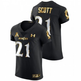 Tyler Scott Cincinnati Bearcats 2021-22 Black Golden Edition Elite Football #21 Jersey