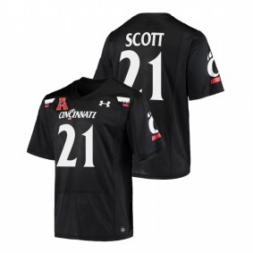 Men Cincinnati Bearcats Tyler Scott #21 Black Alumni College Football Jersey