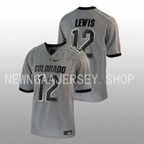 Brendon Lewis Colorado Buffaloes Untouchable Game Grey Football #12 Jersey