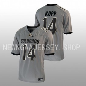 Maddox Kopp Colorado Buffaloes Untouchable Game Grey Football #14 Jersey