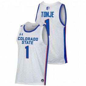 Colorado State Rams John Tonje 2022 White Pride College Basketball Men Jersey